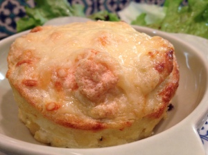 Twice Baked Cheddar Cheese Soufflés Barber's 1833 Vintage Reserve Cheddar